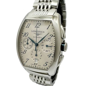 LONGINES WATCH EVIDENZA CHRONOGRAPH DATE L2.643.4 L26434736 AT WHITE DIAL MEN'S - Picture 1 of 9