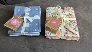 Hobby Craft  100% Cotton Fat Quarters Pack of 5 X 2 Bundles (50x50cm) - Picture 1 of 6