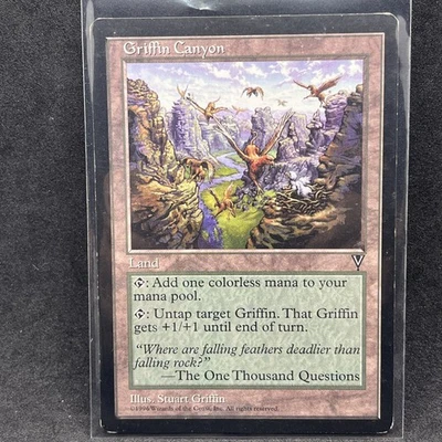 MTG Griffin Canyon - Visions Magic The Gathering Card - Image 1 of 2