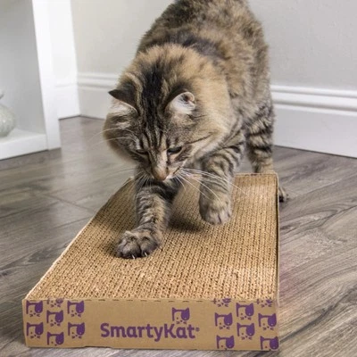 SmartyKat Catnip Infused Corrugated Cardboard Cat Scratching Floor Pad