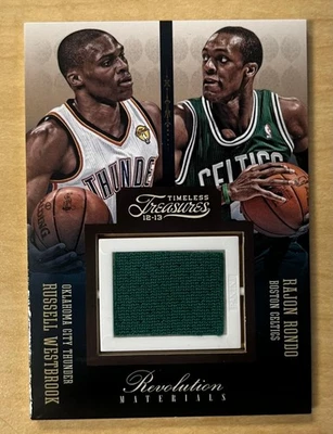 Memorabilia Timeless Treasure Revolution 2012 Russell Westbrook Rajon Rondo/75 Foto 1 de 2