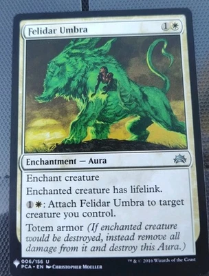 MTG Magic 1x Felidar Umbra Planechase 2012 or Planechase Anthology NM - Image 1 of 2