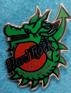 BARCELONA ESPAÑA SANT JORDI DÍA HRC 1998 DRAGÓN VERDE Hard Rock Café PIN LE - Imagen 1 de 1