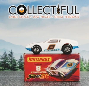 MATCHBOX - 1975 SUPERFAST #8 - DE TOMASO PANTERA - ORANGE - IN ORIGINAL BOX🔥 - Picture 1 of 5