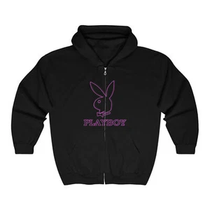 Playboy Sudadera con Capucha, Playboy Unisex Heavy Blend™ Cremallera Completa Sudadera con Capucha - Imagen 1 de 9