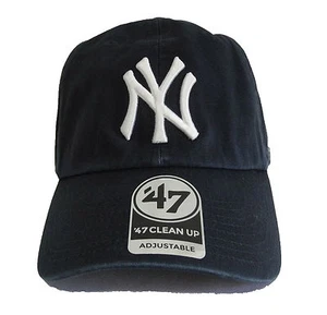 47 Marca New York Yankees Logotipo Básico Limpieza Ajustable Azul Marino Sombrero - Imagen 1 de 4