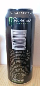 Monster Energy Original Portugal 500ml - sku 1217 - empty - barcode in alto - Picture 1 of 8