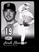 2006 FLAIR SHOWCASE JOSH BECKETT RED SOX BLACK PRINTING PLATE 1/1
