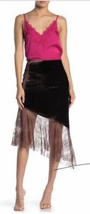 Free People My Lacey Velvet Midi Skirt Rose Size 6 NWT $108 - Picture 1 of 2
