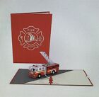 Feuerwehrauto Malteserkreuz Liebe Pop Pop-Up Karte leer All Gebraucht Neu