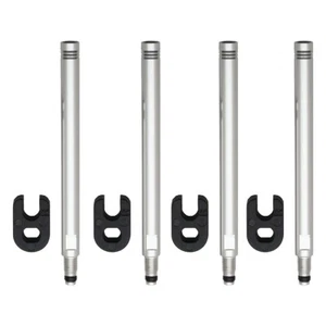 Problem Solvers Replaceable Core Valve Extender 70mm Silver Set of 4 Bike TRI - Picture 1 of 1