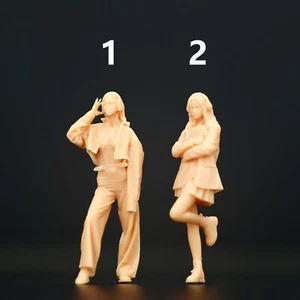 1:64 1:43 College Hot Girl Miniature Figure Model Scene Props For Cars Vehicles - Picture 1 of 6