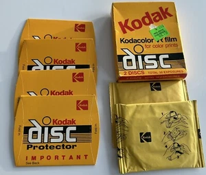 Kodak Disc Film Expiration 10/87 With 4 Protectors 15 Exposure Each - Picture 1 of 3