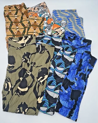 (6) LEGGINGS LULAROE ALTOS Y CURVILÍNEOS ESTAMPADOS ANIMALES CASTOR ARDILLA BALLENAS JIRAFA Foto 1 de 4