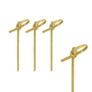 1500x Fingerfood Spieße "Knoten" aus Bambus 6cm - Bild 1 von 3