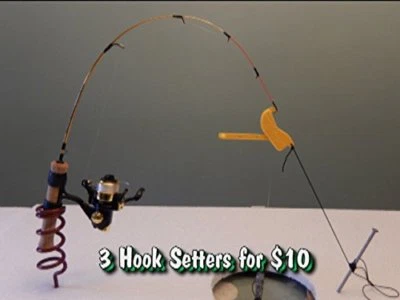 Winter Special-Ice Fishing Rod Tip Ups Quickset Automatic Hook Setter 3 for$9.99 - Image 1 of 4