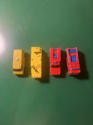 Hot Wheels Lot of 4 Vintage Blackwalls Fire Eater, Ambulance, Airport Rescue - Image 1 of 4