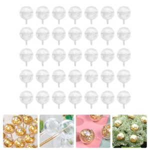 60 Pcs Chocolate Packaging Balls Exotic Holder Clear Spheres Covers - Picture 1 of 12
