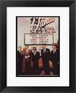 Reimpresión de arte fotográfico Rat Pack Sand Hotel Las Vegas enmarcado 11 x 14 - Imagen 1 de 1