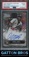 2022 Bowman Sterling #RAOC Oneil Cruz Auto - Speckle Ref. PSA 9 MINT