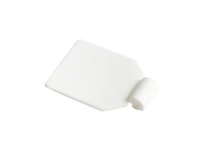 10 x weiße Kunststoff Preisschilder für Lochwand Aufhänger Display Haken-NEU Onestopdiy - Bild 1 von 1