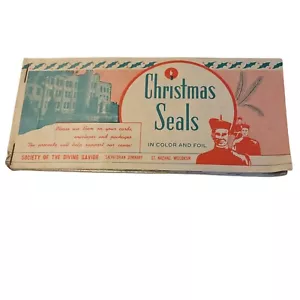 Book of Christmas Seals Society of the Divine Savior St. Nazianz WI S-48 - Picture 1 of 9