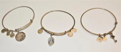 Alex & Ani Messing Ton Baumelnder Anhänger 3 Erweiterbar Armbänder Aruba. Key, - Bild 1 von 4