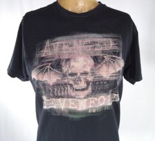 Bay Island Avenged Sevenfold Black T-Shirt Men's Large Metal Band Music Cotton