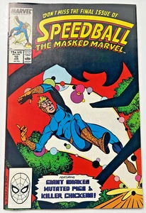 Speedball #10 Marvel Comic Book 1988 Steve Ditko Masked Marvel - Picture 1 of 2