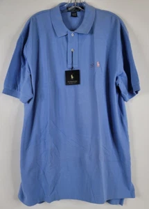 POLO RALPH LAUREN Men's 100% Cotton THE MESH SHIRT in REGENT BLU Size XL NWT - Picture 1 of 7