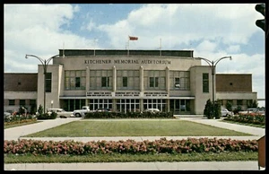 Tarjeta postal de hockey Kitchener Memorial Auditorium Canadá sin publicar de colección EX+ - Imagen 1 de 2