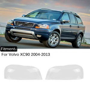 Front Headlight Lens Cover Headlamp Lampshade For Volvo XC90 06-14 Left+Right - Picture 1 of 8