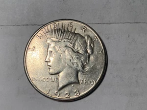 1923d Silber Peace Dollar ungradiert ***GENAU LESEN - Bild 1 von 2