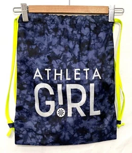 230476 Bolso ATLETA GIRL 213871 Azul Tie Dye Cinch Mochila Usada en Excelente Condición - Imagen 1 de 3