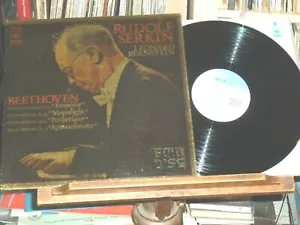 1968 2LP Rudolf Serkin Beethoven Piano Sonatas &Emperor Concerto Bernstein Japan - Picture 1 of 6