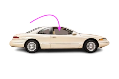 Подходит: 1993-1998 Lincoln Mark VIII купе пассажирское передняя правая дверь стекло на окно - Изображение 1 из 4