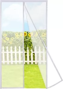 Magnetic Screen Door Fit Size 38 x 80 inch, 40"x82", White - Picture 1 of 9