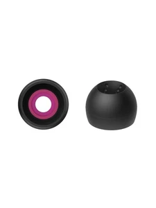 JVC EP-FX10M-B Replacement Earpiece Spiral Dot 4 Pieces M Size Black Japan - Picture 1 of 6