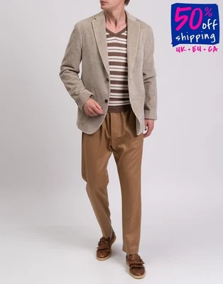 RRP€1020 BOGLIOLI Corduroy Blazer Jacket IT52 US42 XL Wool Blend Made in Italy - Image 1 of 4