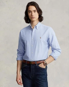 Polo Ralph Lauren Classic Fit Oxford Shirt in Blue - Size L - Picture 1 of 4