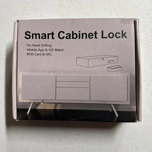 Smart Schrankschloss, Anweller versteckt ohne Bohren selbstklebend magnetisch Baby Lock, schwarz - Bild 1 von 2