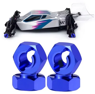 Blue Wheel Hexes LOSI 1/24 Micro-B Buggy 1/28 Micro T[4] Aluminum 🇺🇸 US Seller - Image 1 of 4