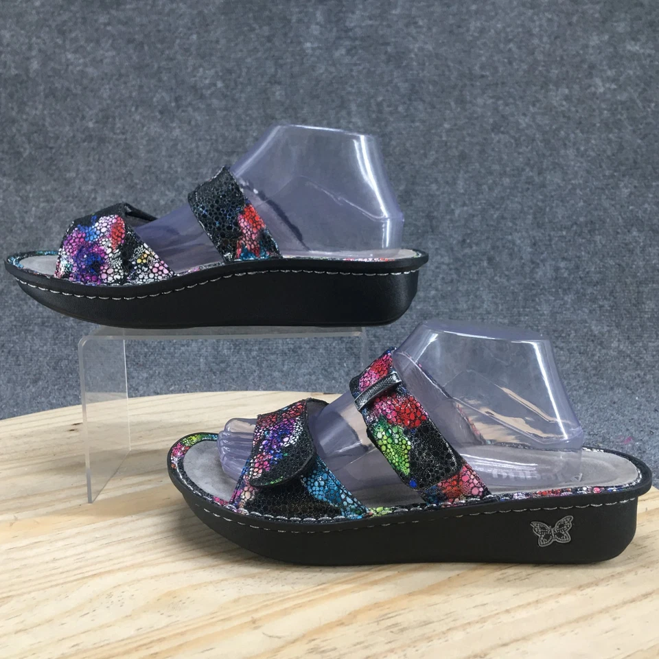 Sandalias Alegria by PG Lite Mujer 41 Karmen Deslizables Multicolor Cuero Informal Cuña Foto 1 de 4