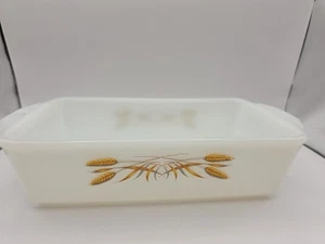 Anchor Hocking Fire King Vintage Golden Wheat Bread Loaf Baking Pan 1 Qt. #409 - Picture 1 of 12