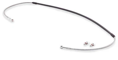 KAWASAKI 84-05 KLR 250 GALFER BRAIDED STAINLESS STEEL FRONT BRAKE LINE KIT - Image 1 of 4