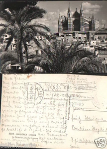 ANTIGUA POSTAL CATEDRAL PALMA MALLORCA BALEARES POSTCARD POSTKARTE CC00563 - Imagen 1 de 1