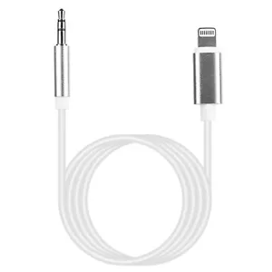 3.5mm Jack Aux Cable Cord To 8 Pin Stereo Audio Car Music Adapter For iPhone - Picture 1 of 14