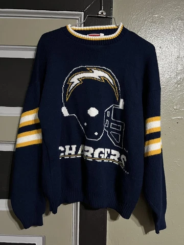 Vintage 90s NFL San Diego Chargers Crewneck Sweater Size Large Cover