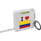 'I Love Colombia' Keyring Tape Measure / Spirit Level Tool (KM00024171)