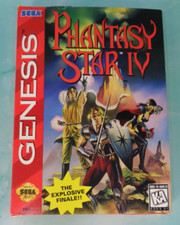Phantasy Star IV 4 (Sega Genesis, 1994) Complete in Box TESTED, WORKING